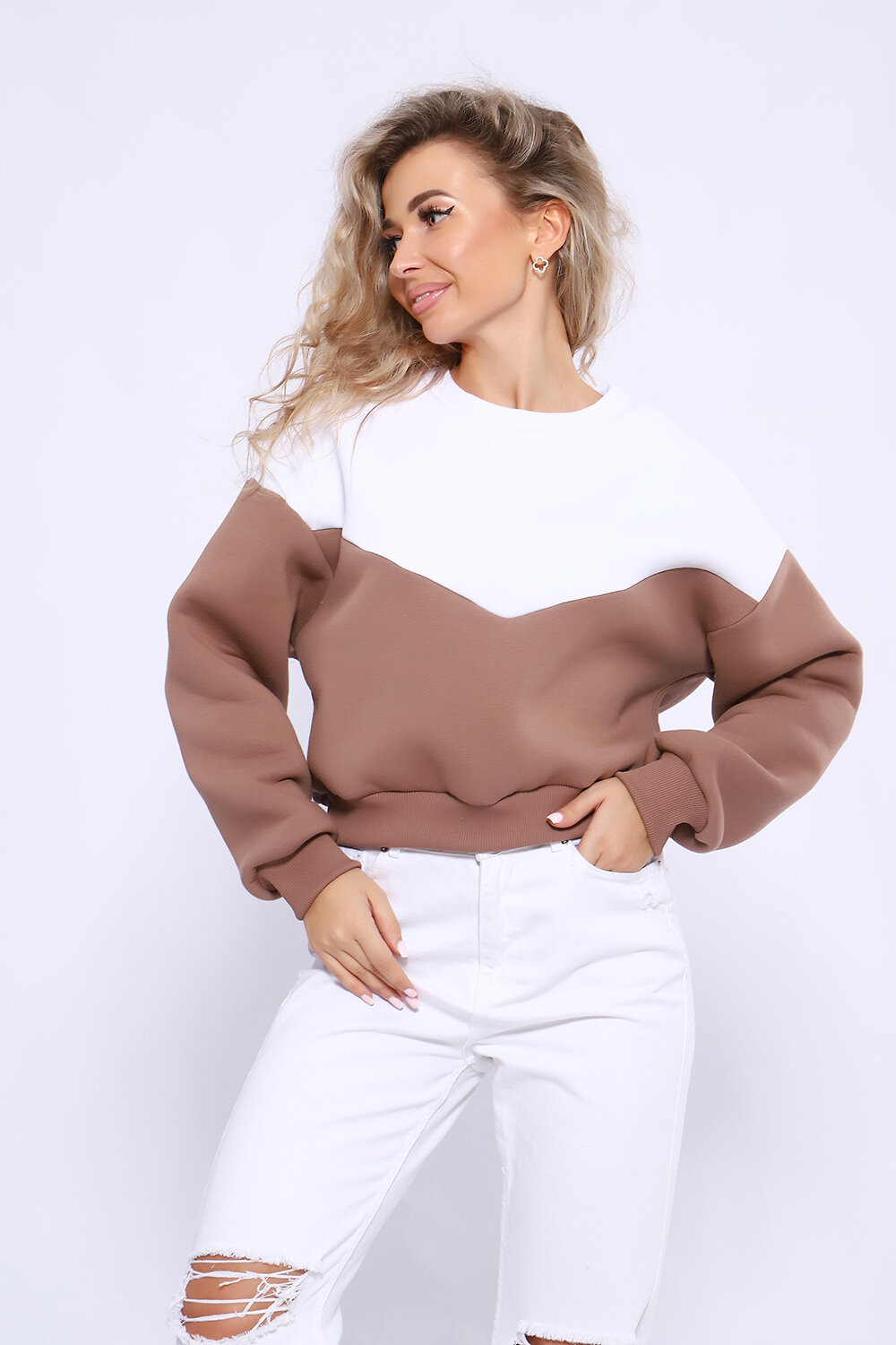 Натали Толстовка 579958 21011 коричневый