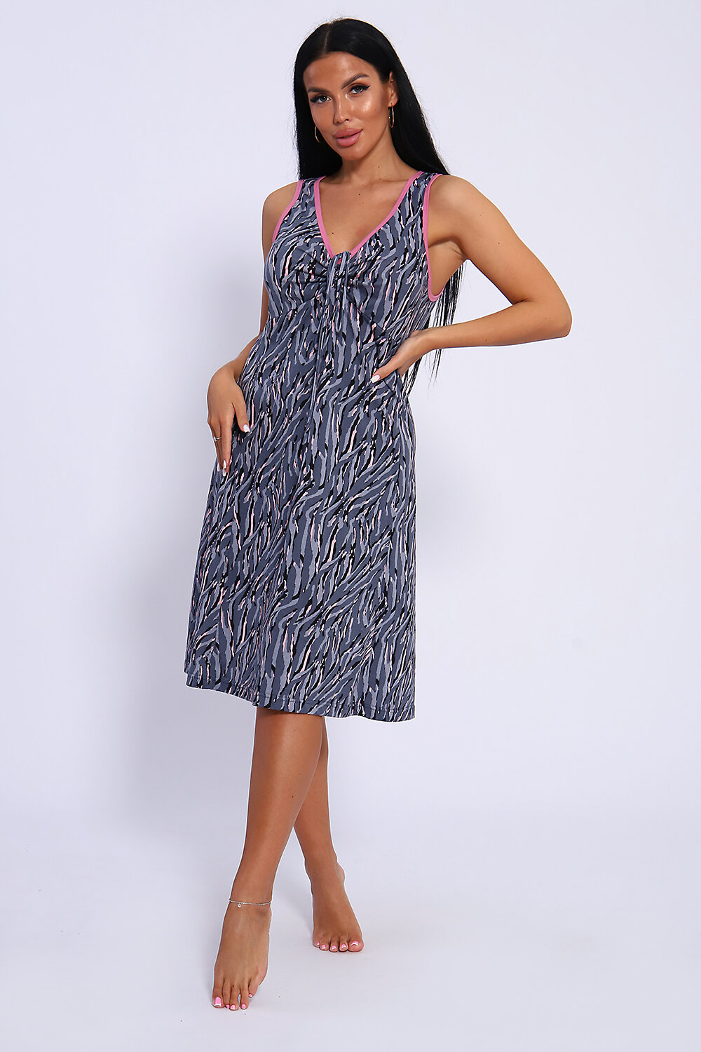 Натали Сарафан 579974 78569 серый