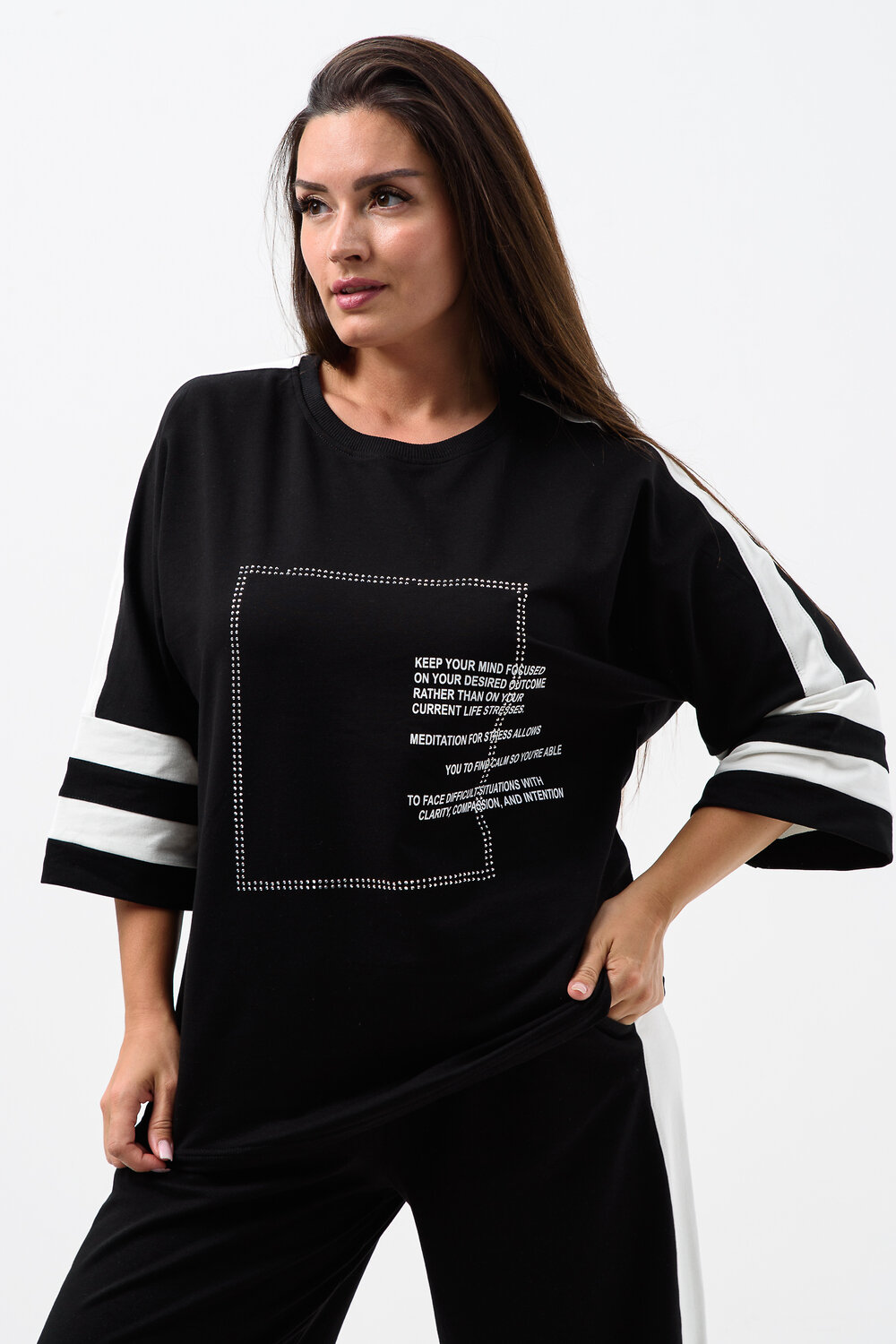 Натали Костюм 579977 52372 черно-белый