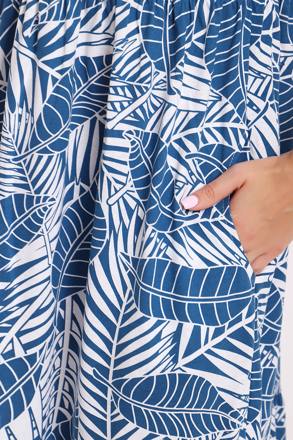 Натали Платье 579993 13287 бело-синий