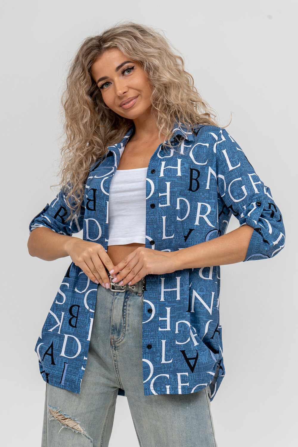 Натали Рубашка 580000 36823 синий