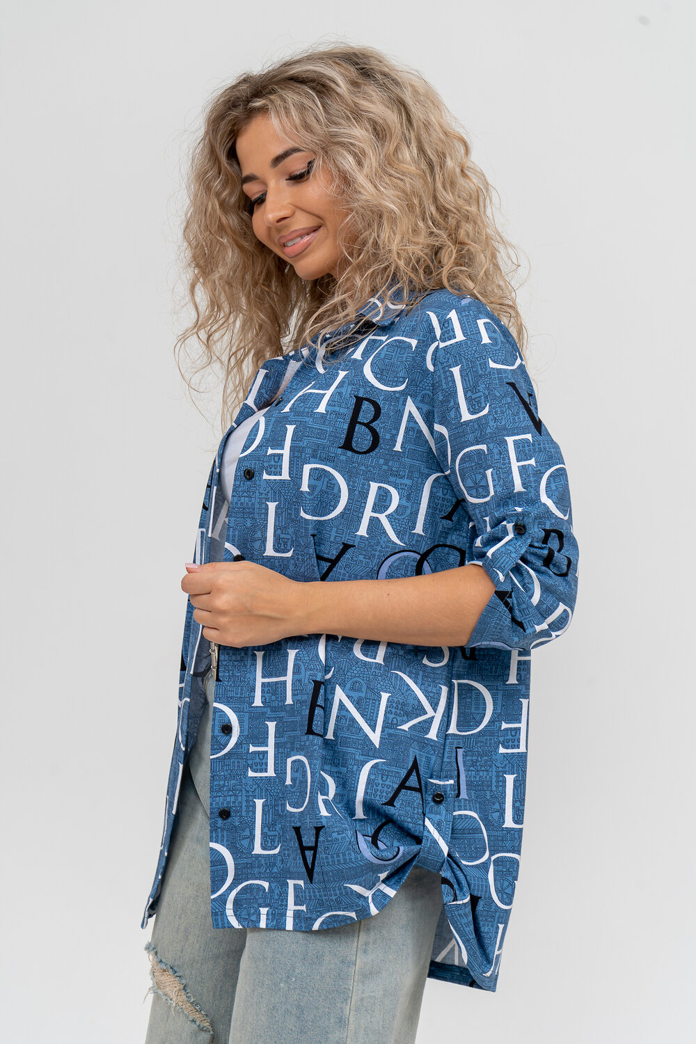 Натали Рубашка 580000 36823 синий