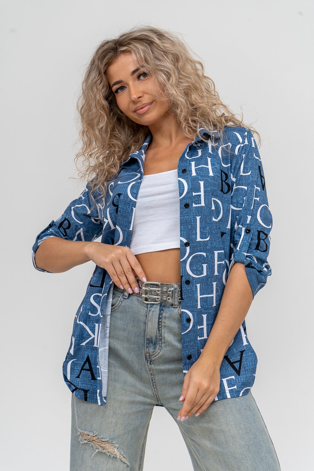 Натали Рубашка 580000 36823 синий