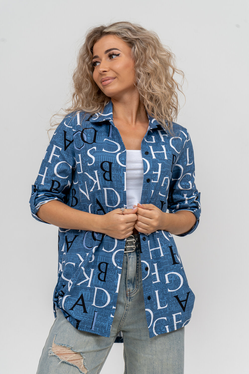 Натали Рубашка 580000 36823 синий