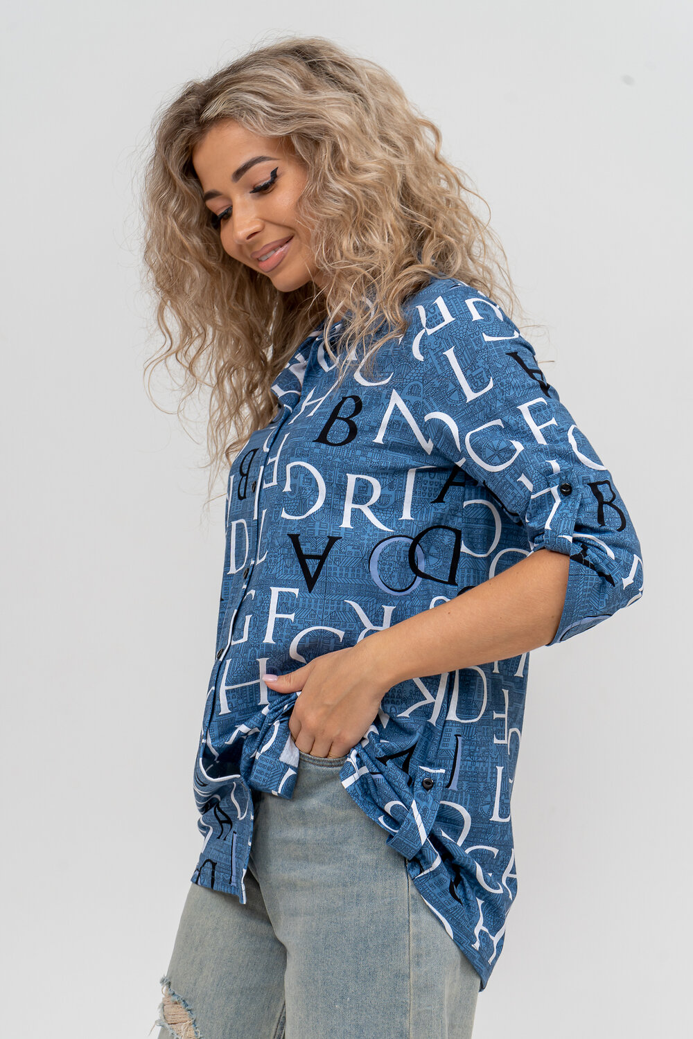 Натали Рубашка 580000 36823 синий