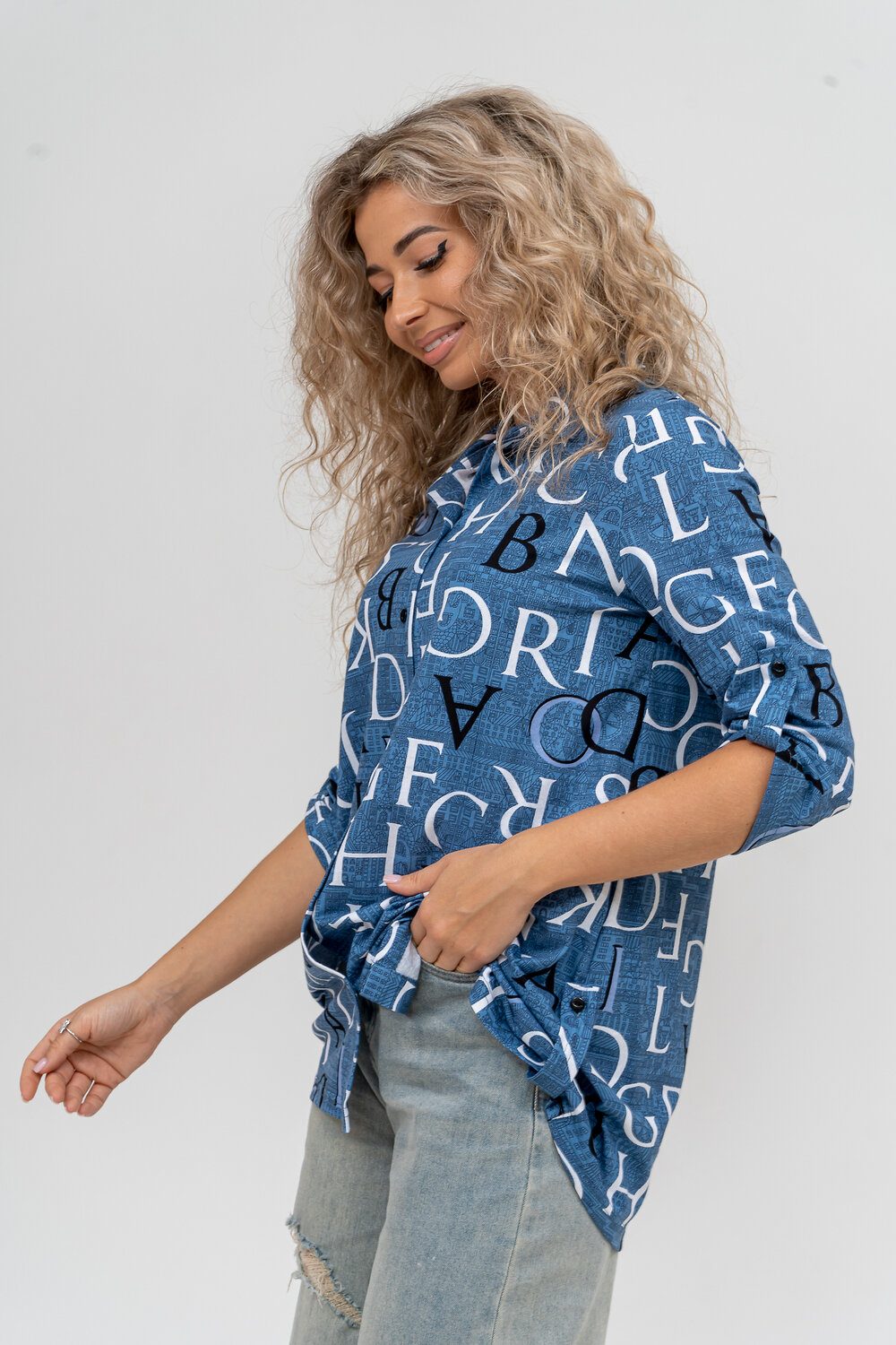 Натали Рубашка 580000 36823 синий