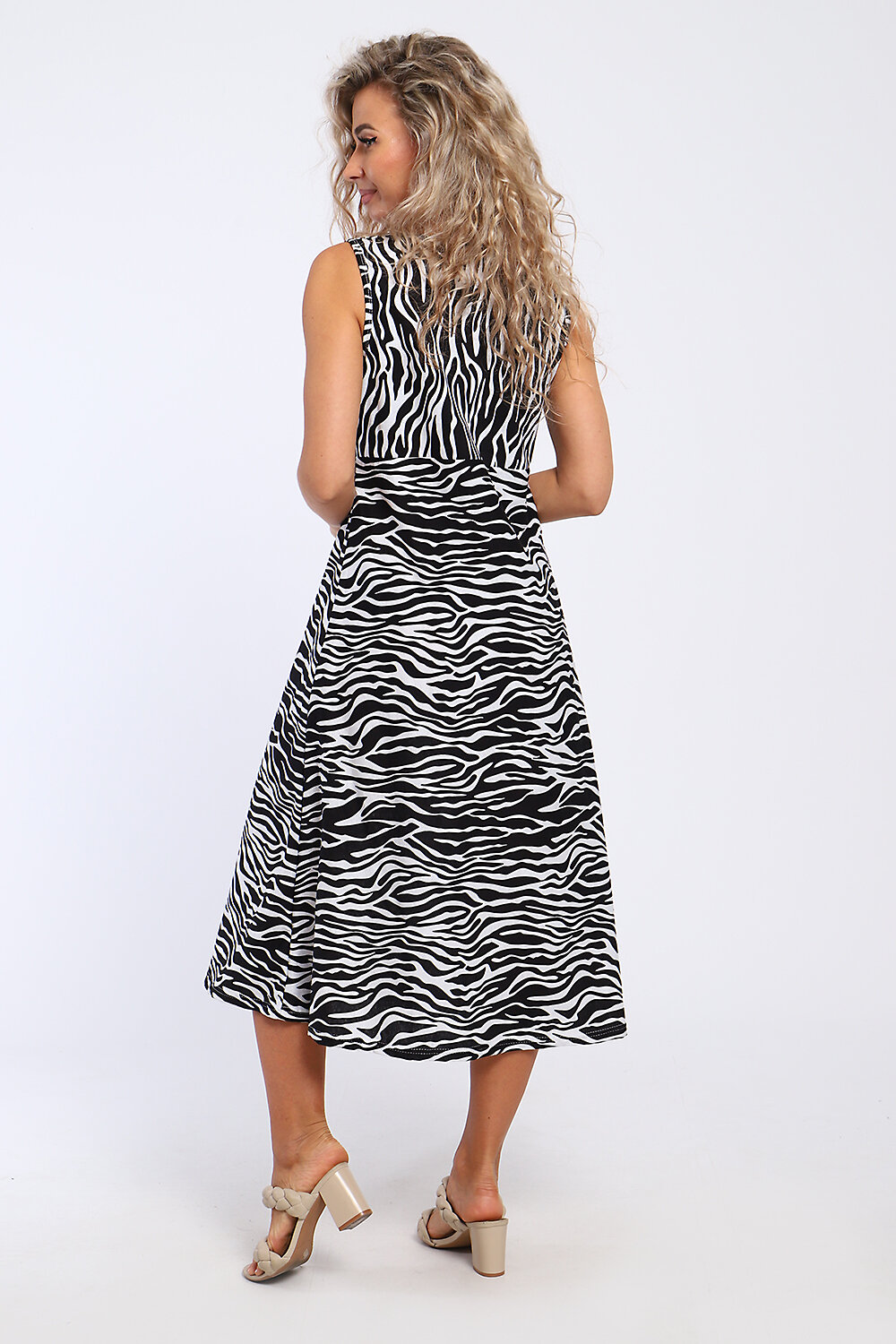 Натали Сарафан 580016 13263 черно-белый