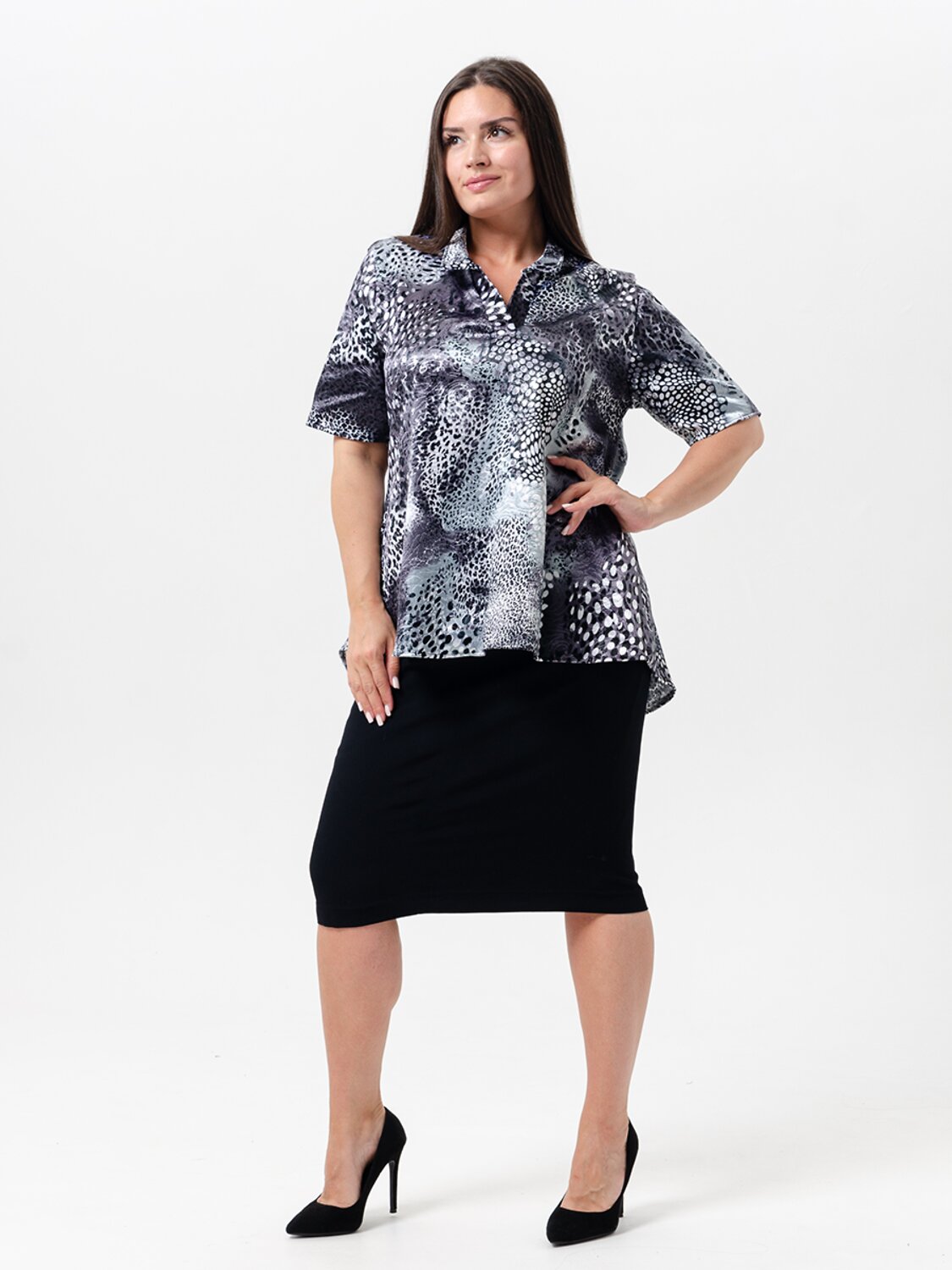 Натали Туника 580019 52361 серый