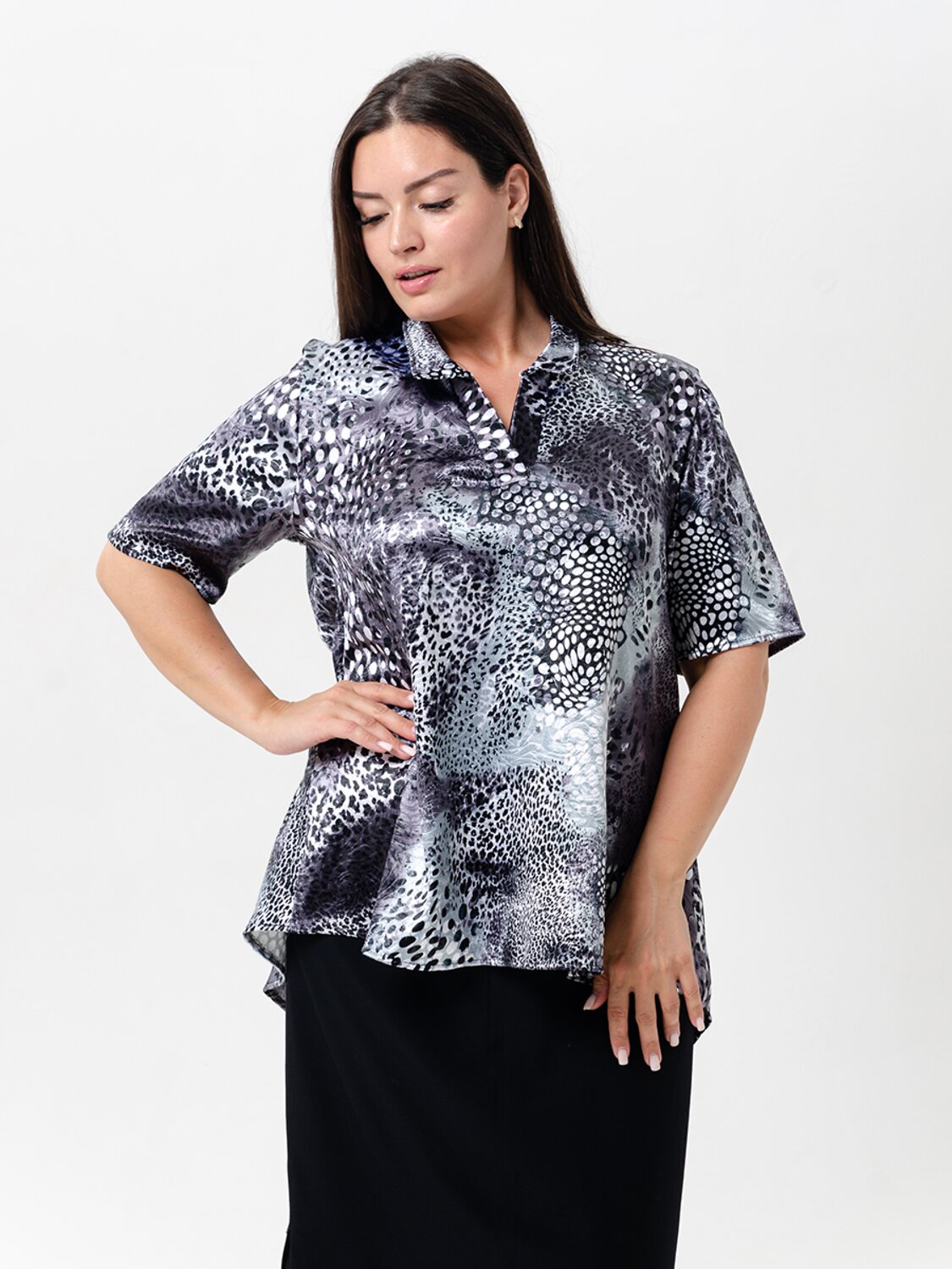 Натали Туника 580019 52361 серый