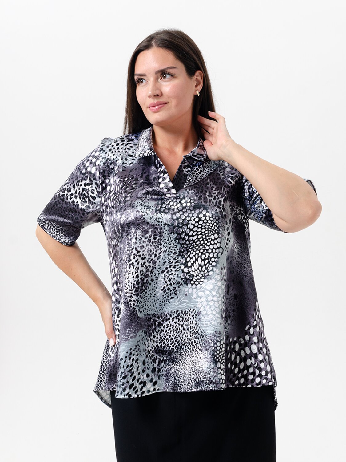 Натали Туника 580019 52361 серый