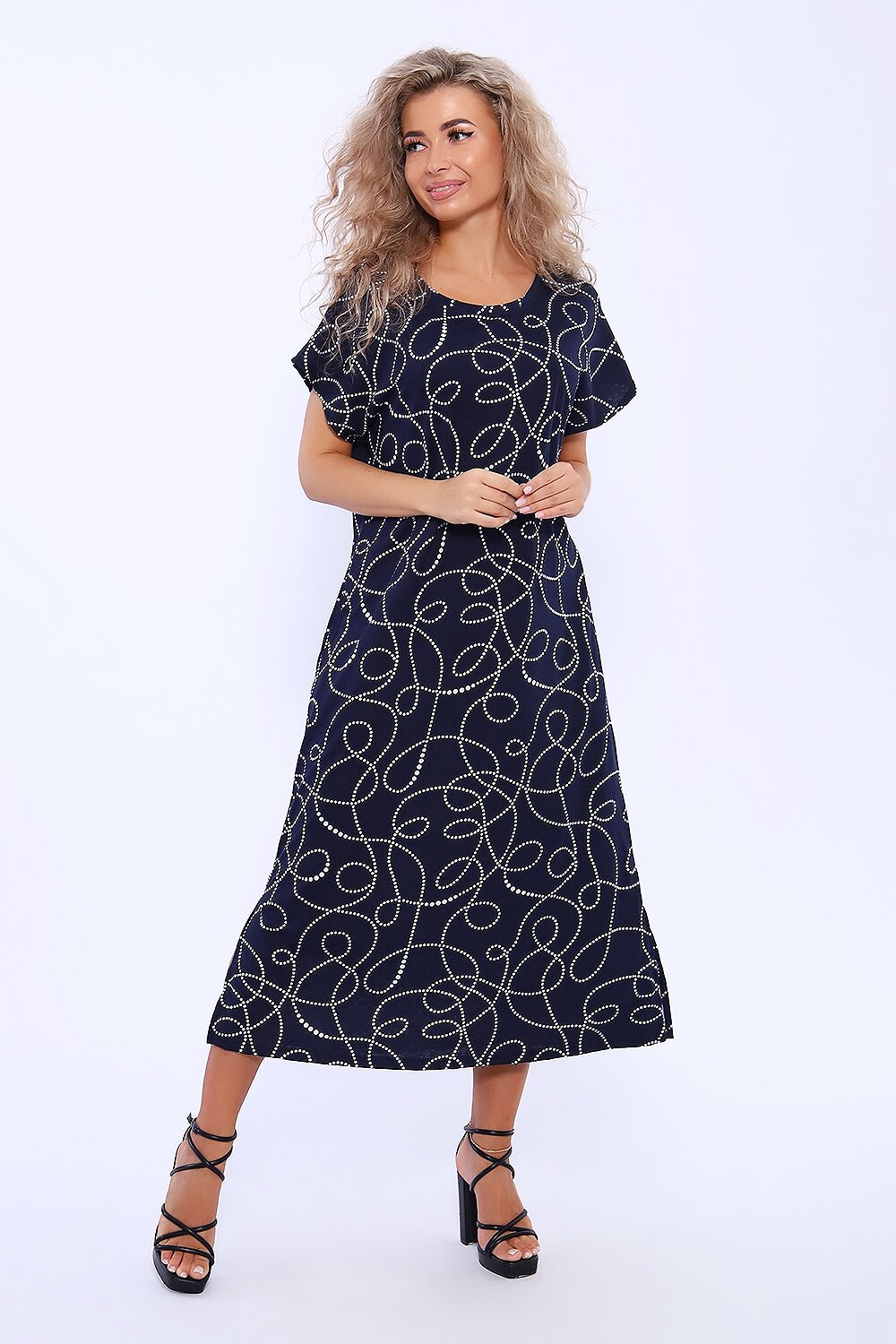 Натали Платье 580029 13259 темно-синий