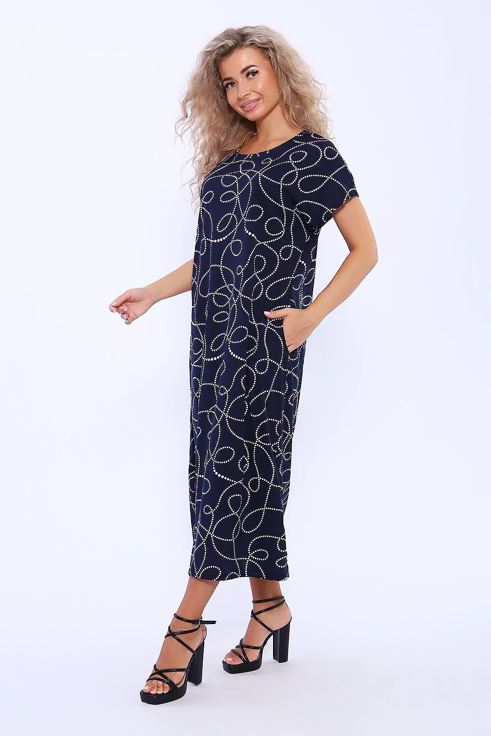 Натали Платье 580029 13259 темно-синий