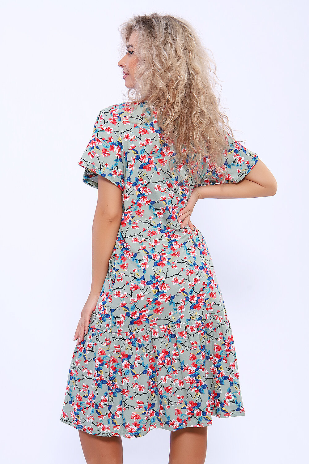 Натали Платье 580030 13257 зеленый