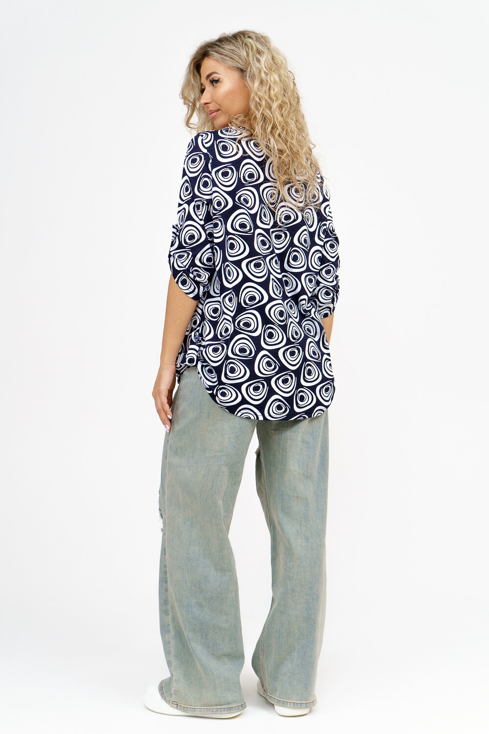 Натали Туника 580039 36810 сине-белый