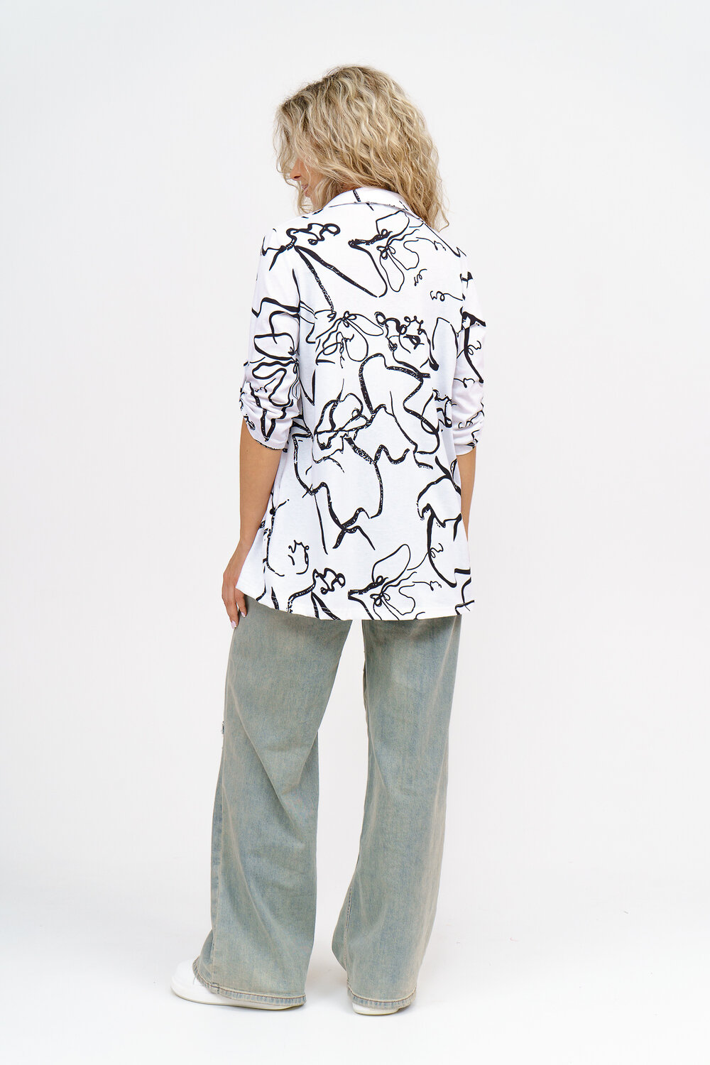 Натали Рубашка 580040 36807 мрамор белый