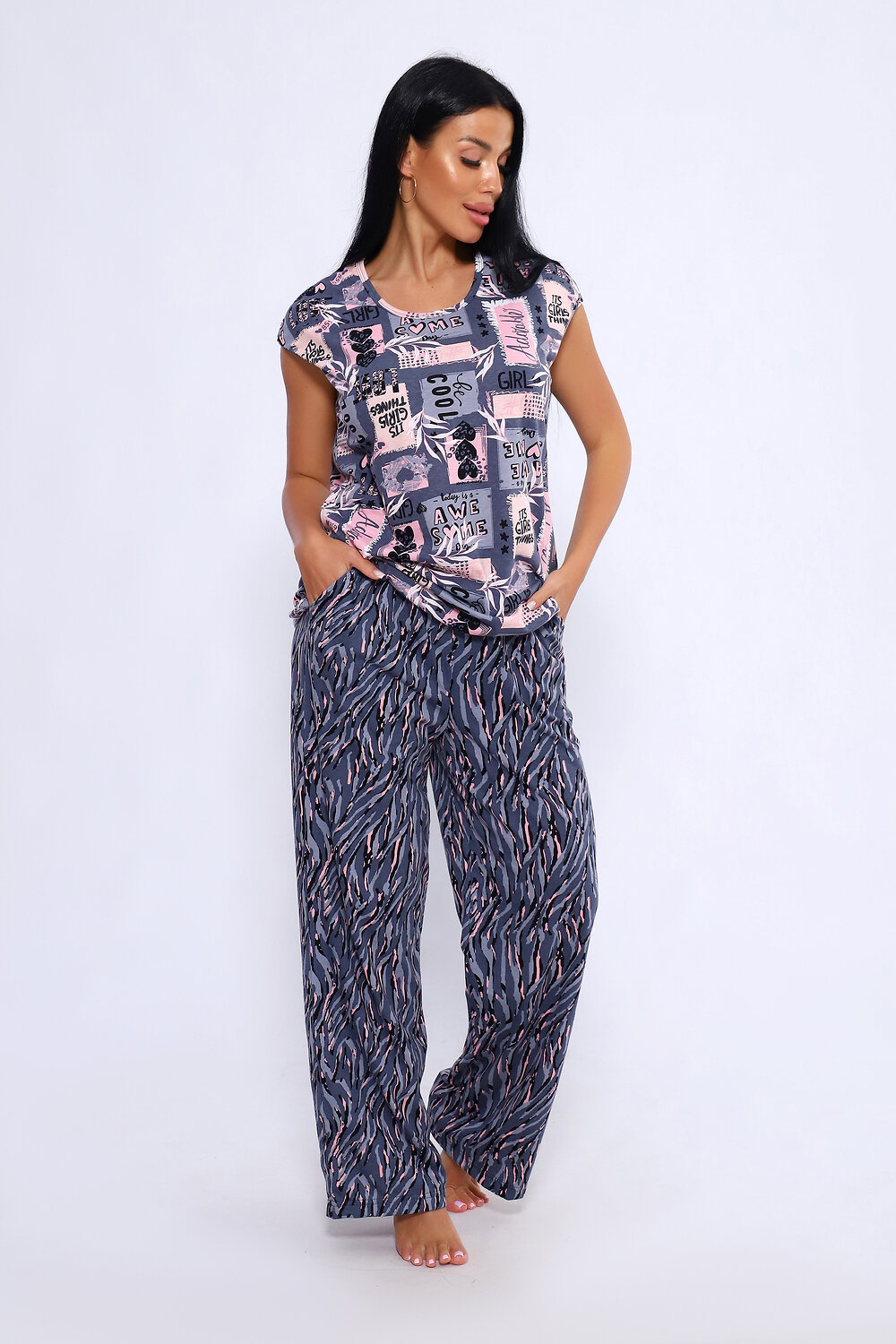 Натали Костюм 580043 78560 серый