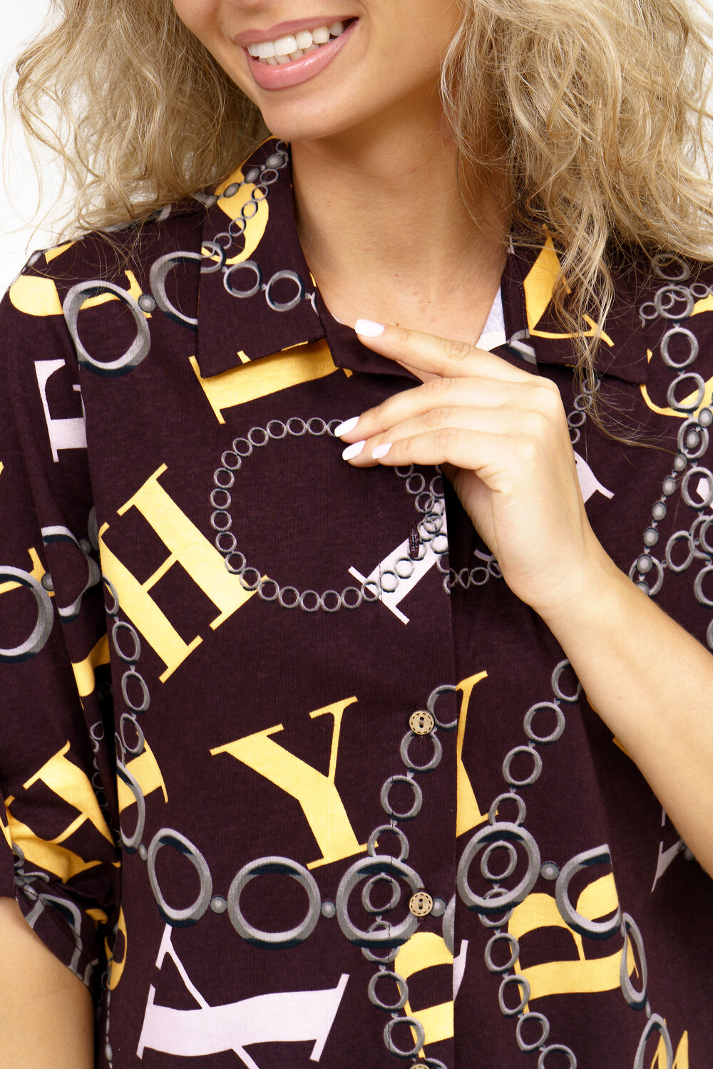 Натали Рубашка 580044 36806 коричневый