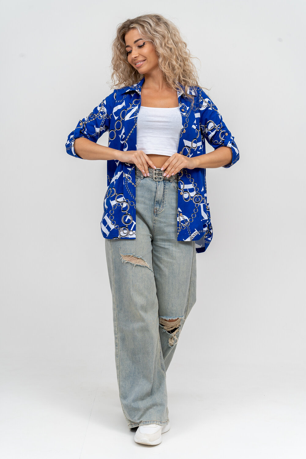 Натали Рубашка 580045 36806 василек