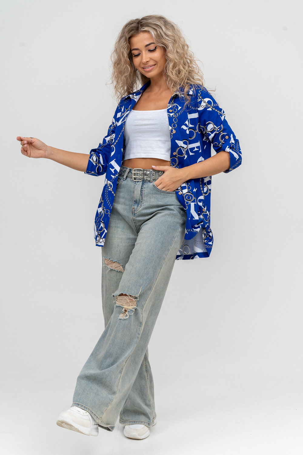 Натали Рубашка 580045 36806 василек