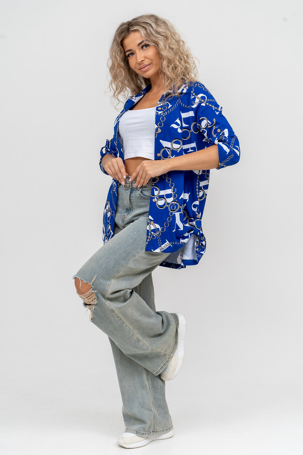 Натали Рубашка 580045 36806 василек