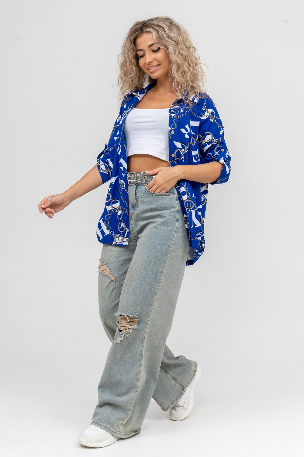 Натали Рубашка 580045 36806 василек