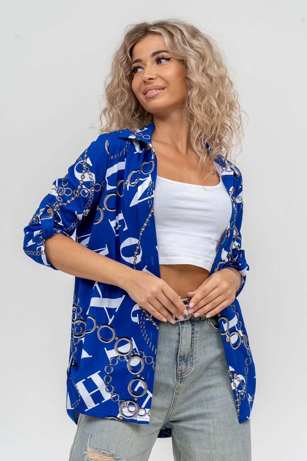 Натали Рубашка 580045 36806 василек