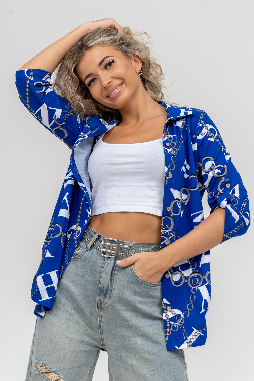 Натали Рубашка 580045 36806 василек