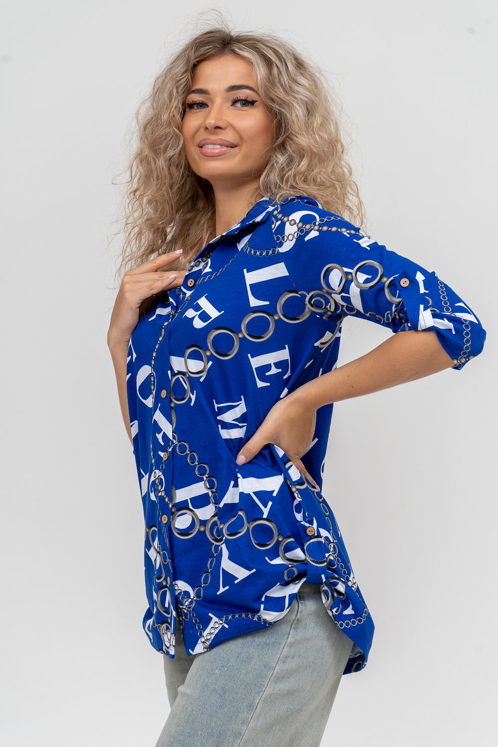 Натали Рубашка 580045 36806 василек