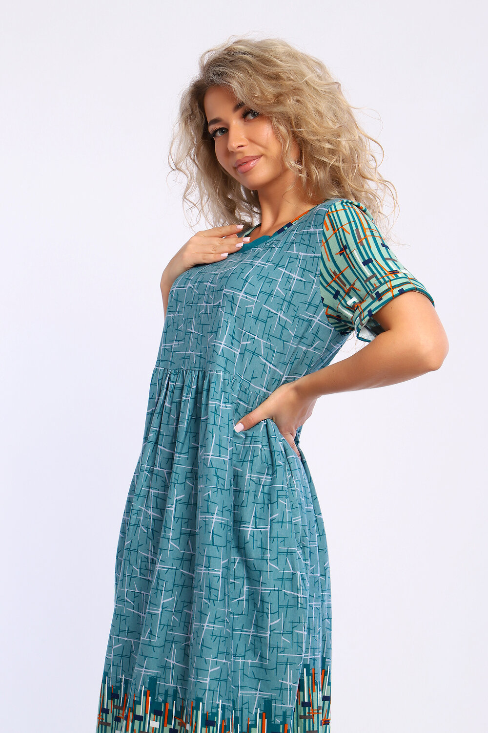 Натали Платье 580048 13246 зеленый