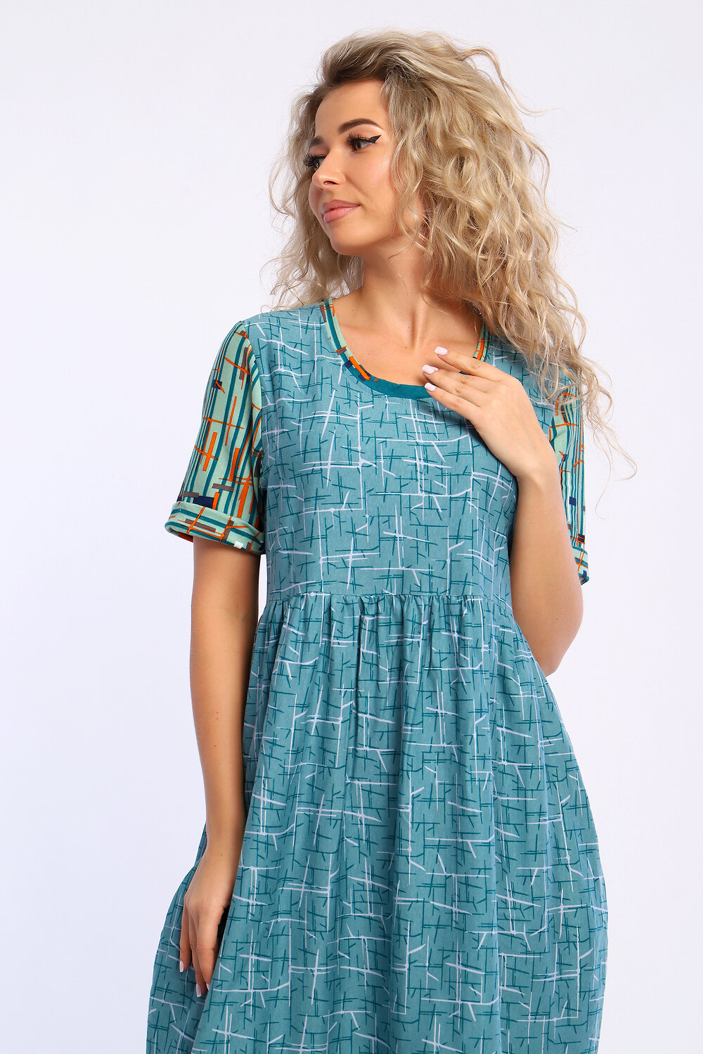 Натали Платье 580048 13246 зеленый