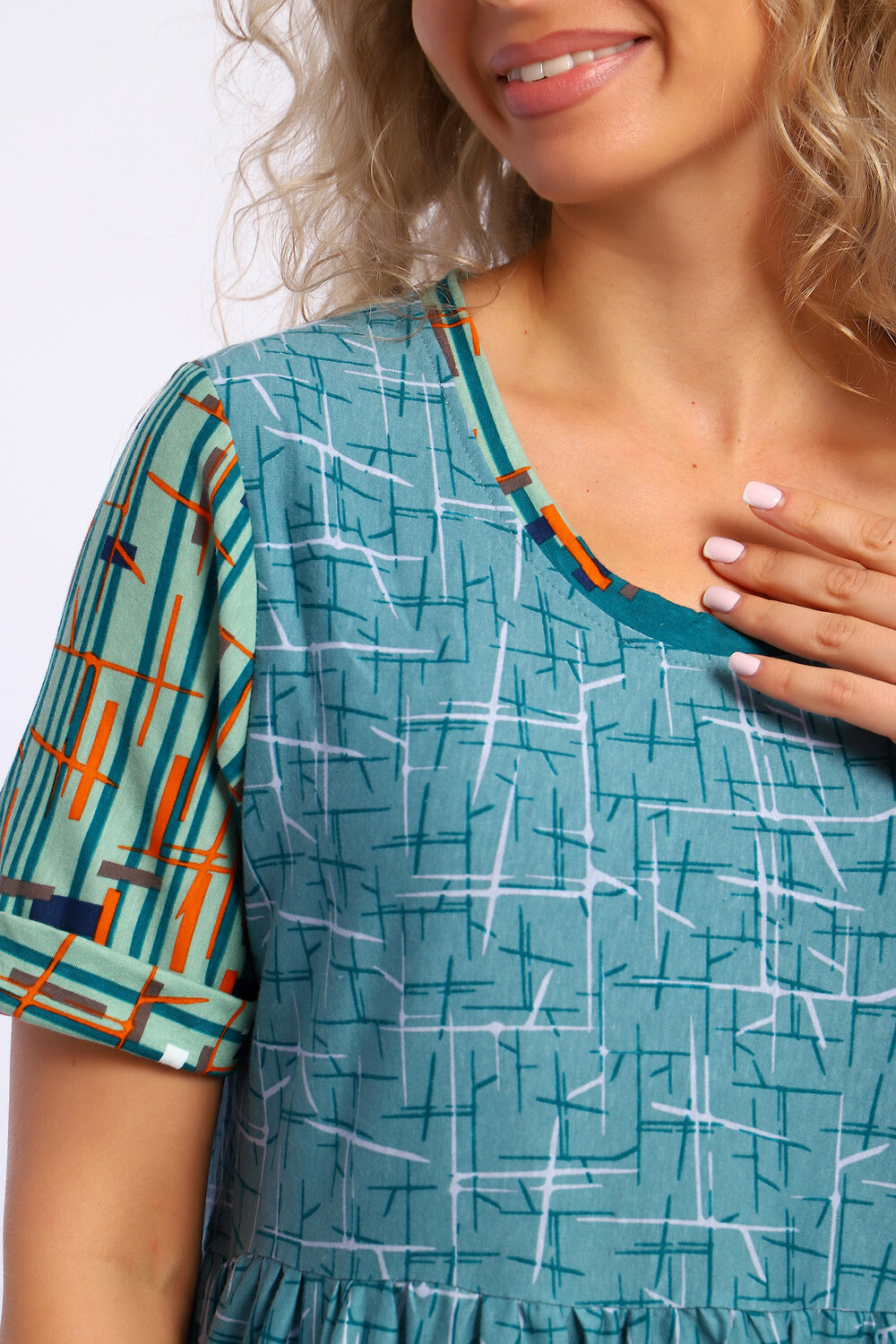 Натали Платье 580048 13246 зеленый