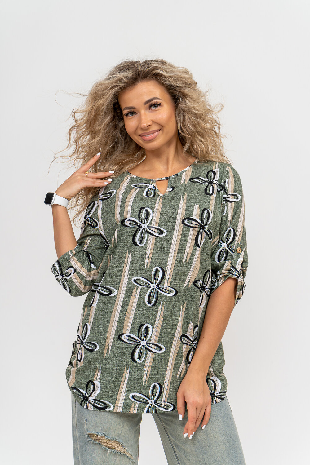 Натали Туника 580049 36803 хаки