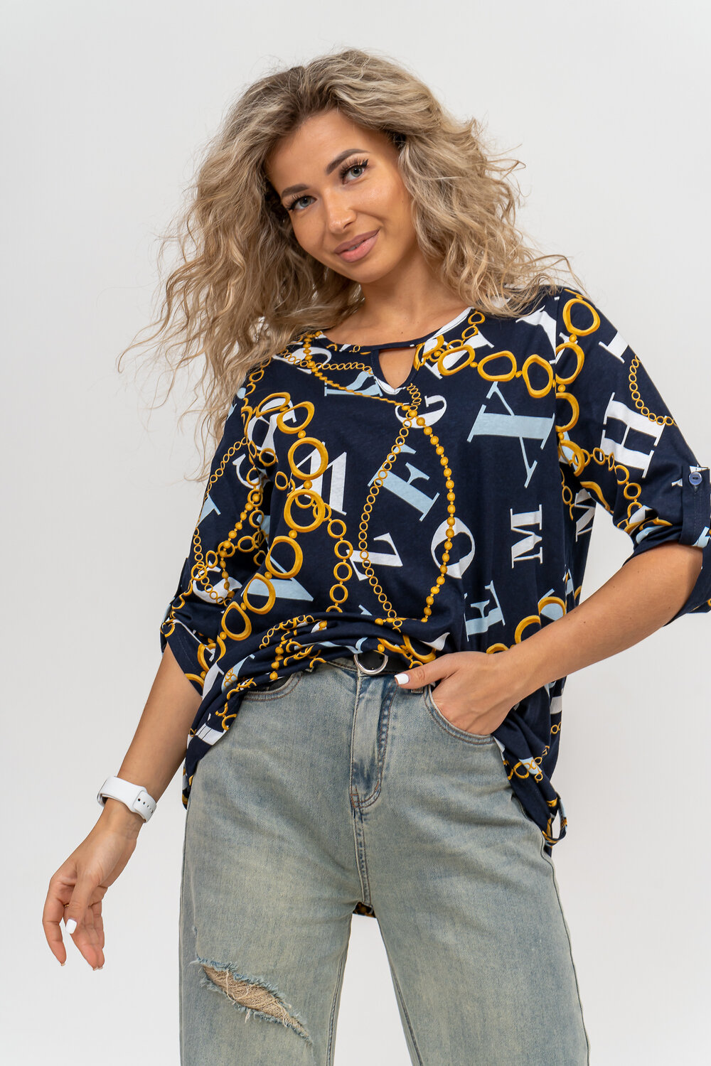 Натали Туника 580050 36801 темно-синий