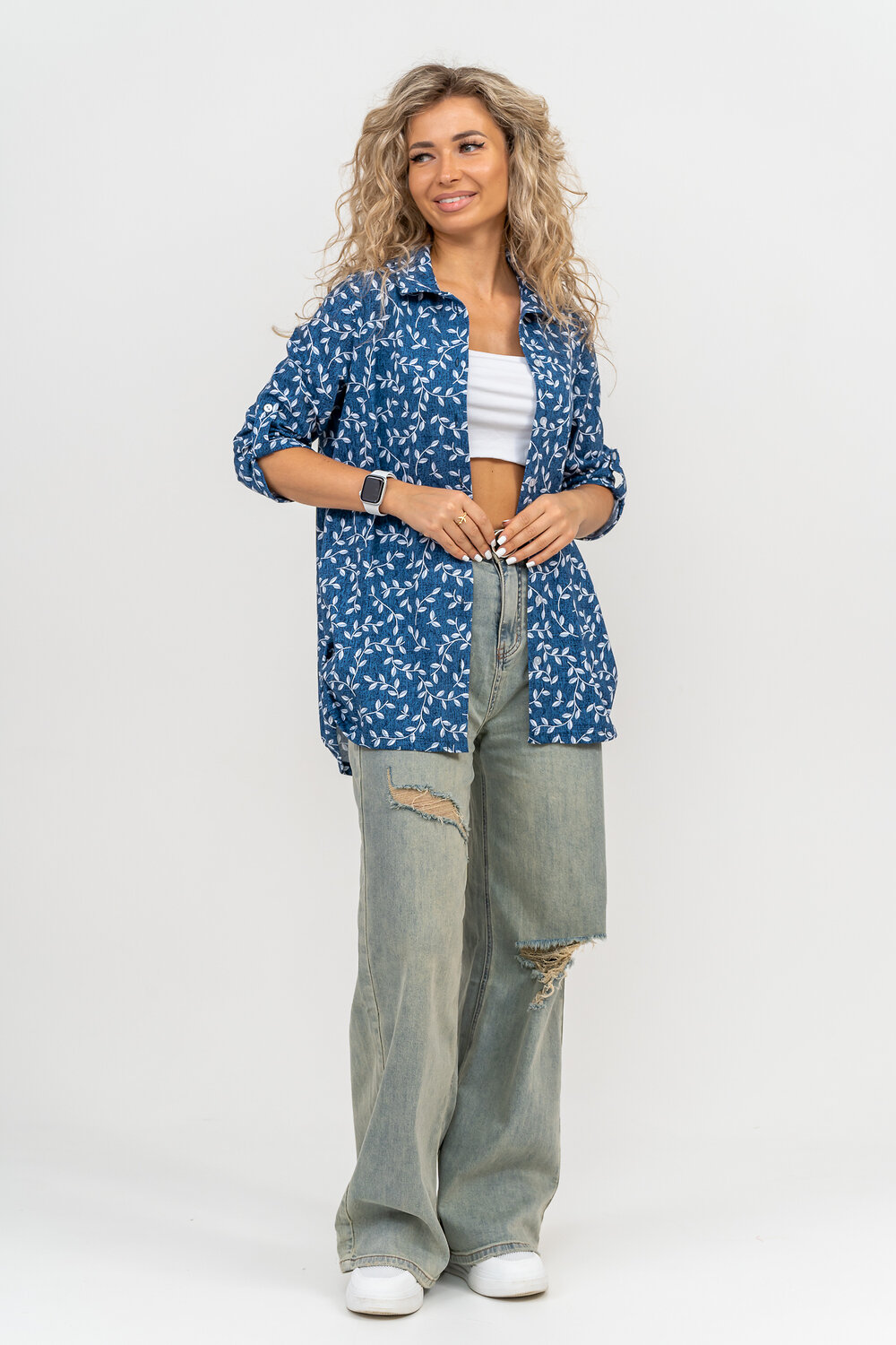 Натали Рубашка 580063 36799 индиго