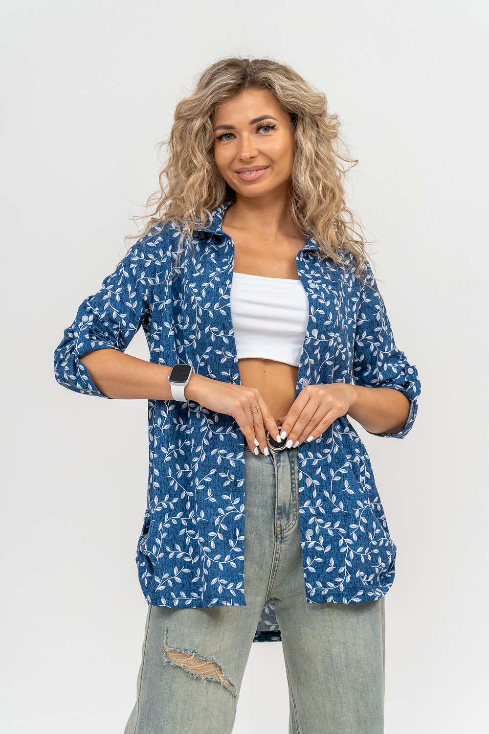 Натали Рубашка 580063 36799 индиго