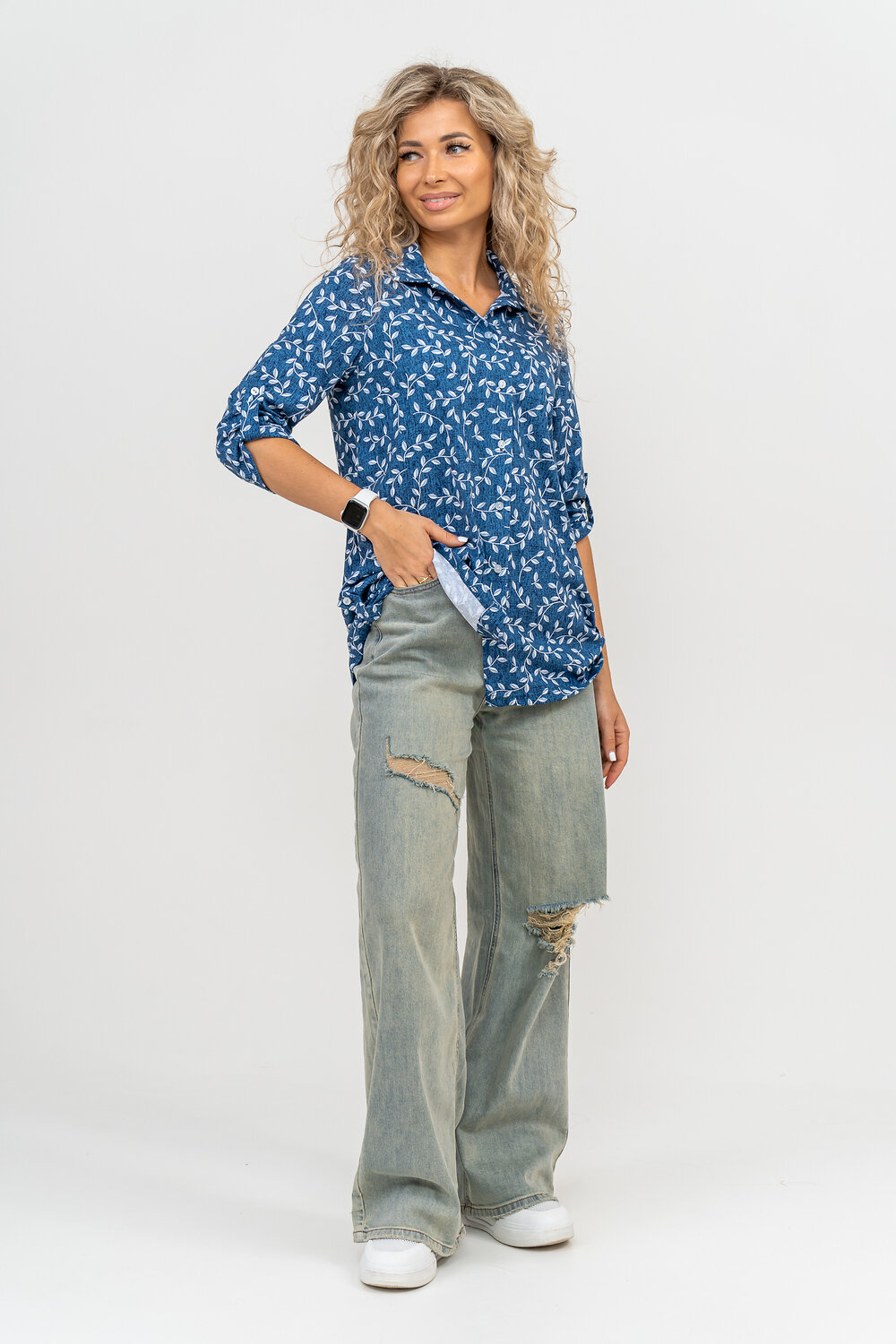 Натали Рубашка 580063 36799 индиго