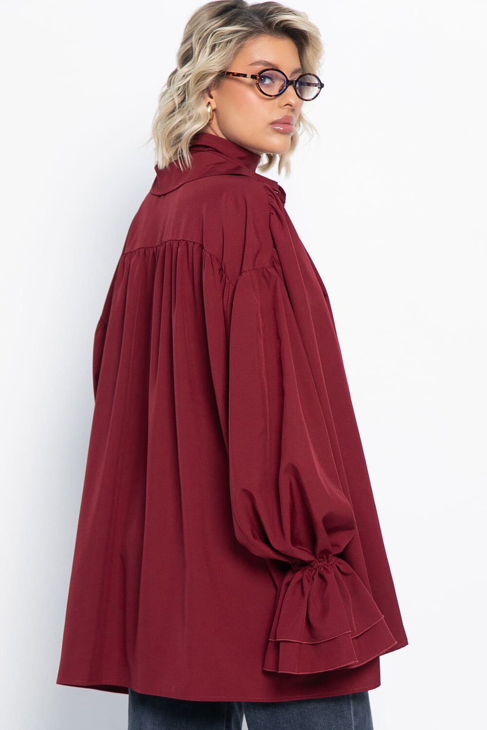 LT Collection Блуза 580067 Б14949-5М бордовый