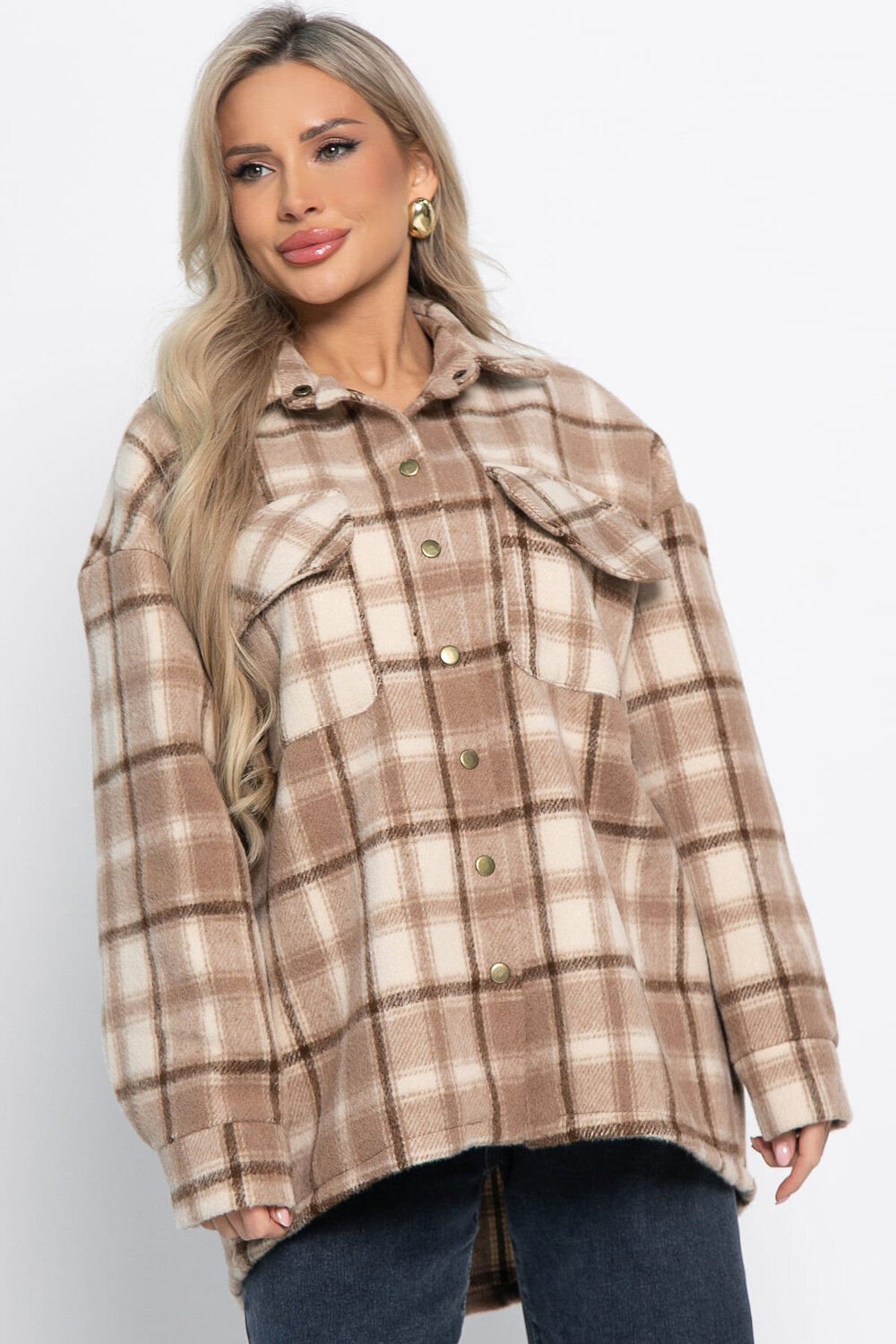 LT Collection Рубашка 580075 Б15039-5М бежевый