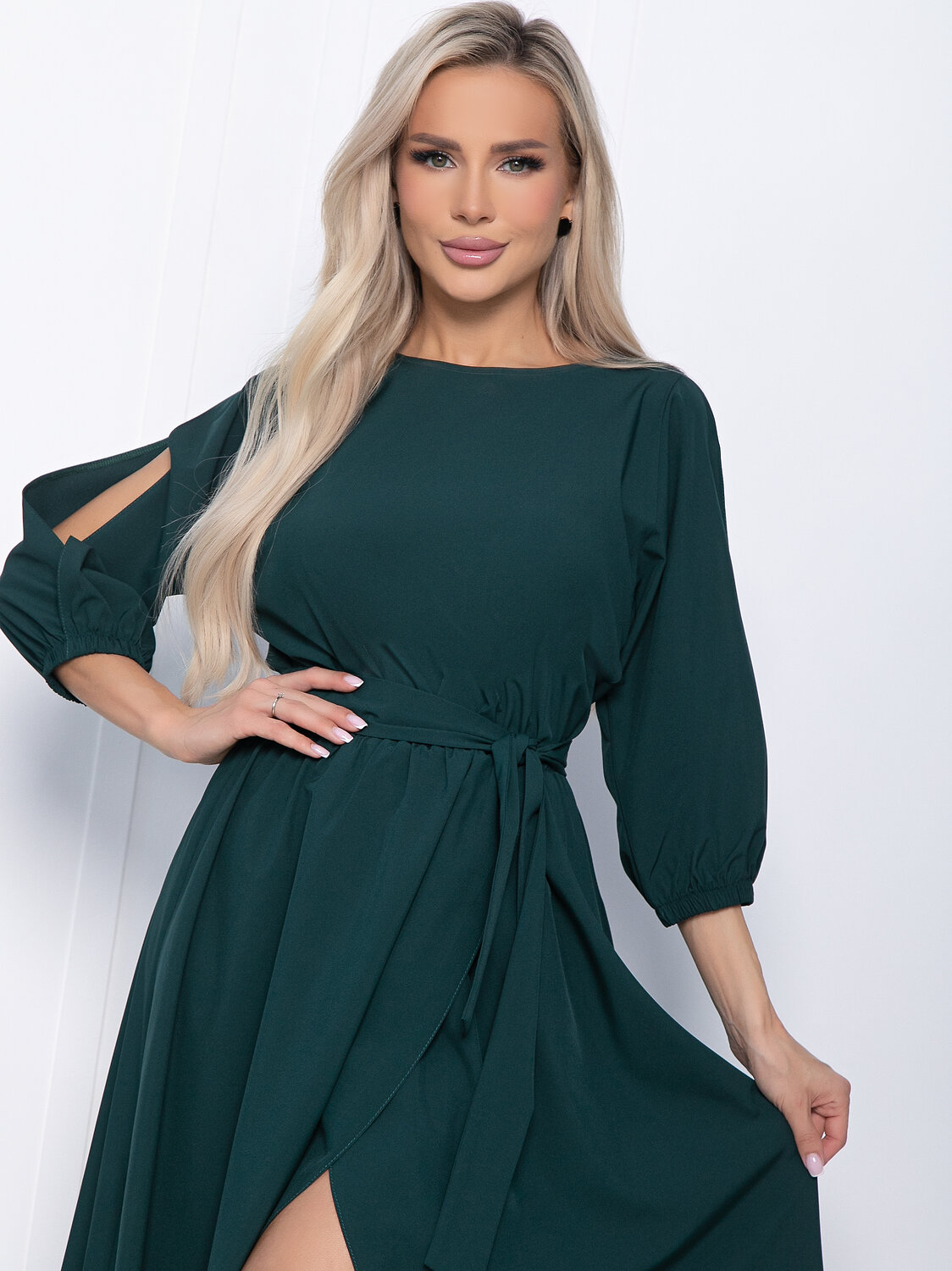 LT Collection Платье 580087 П15139-1М зеленый