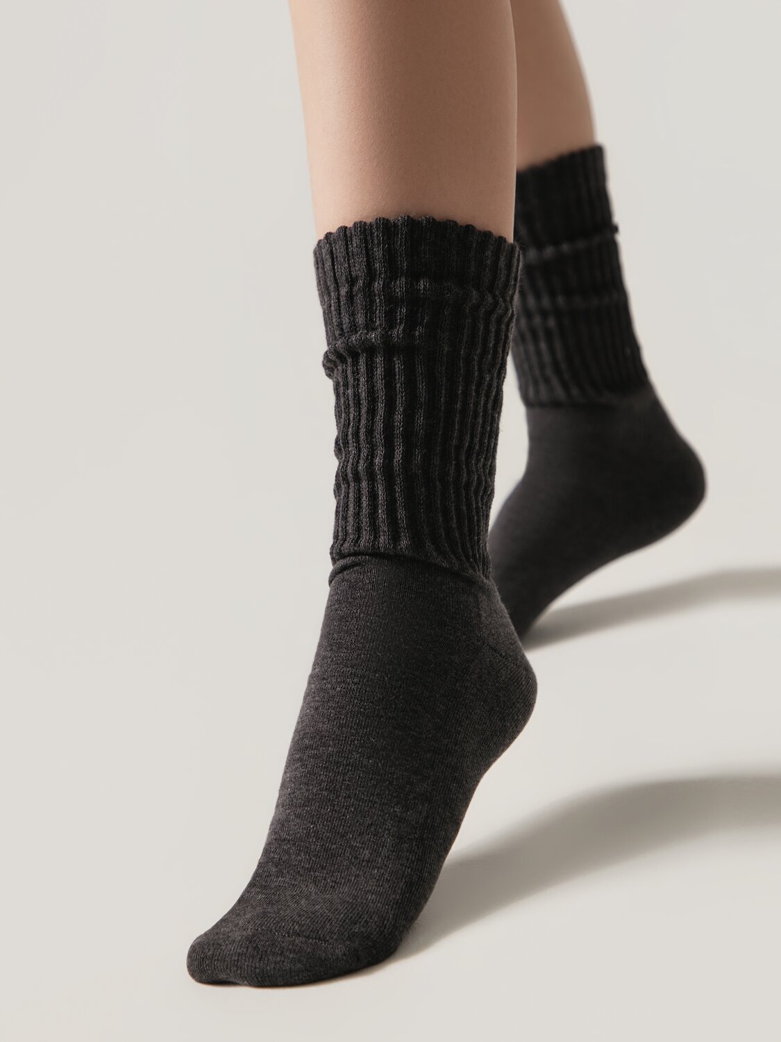 Conte elegant Носки 580110 COMFORT (махр. стопа) 25С-40/1СП темно-серый
