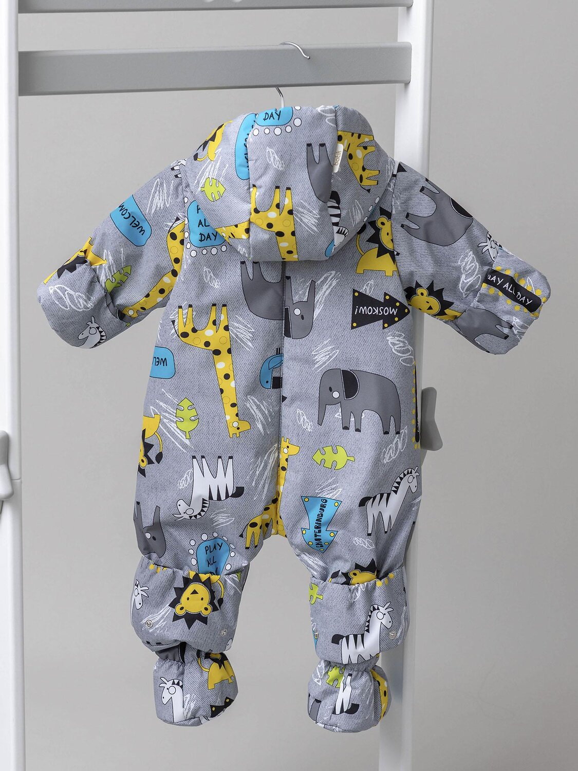 BATIK Комбинезон 580190 0262-26в-1 Джунгли серый