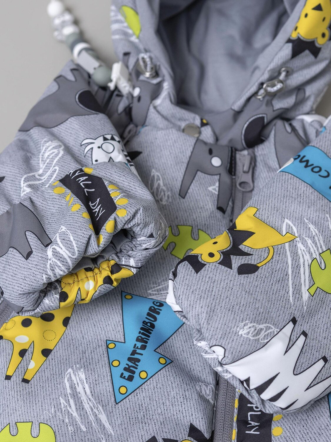 BATIK Комбинезон 580190 0262-26в-1 Джунгли серый