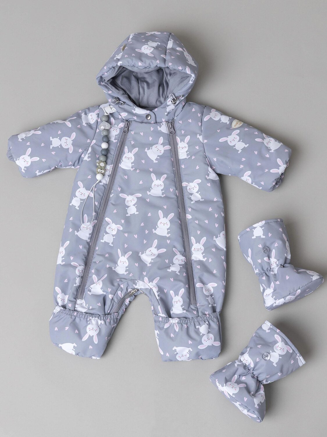 BATIK Комбинезон 580192 0262-26в-3 Серый принт