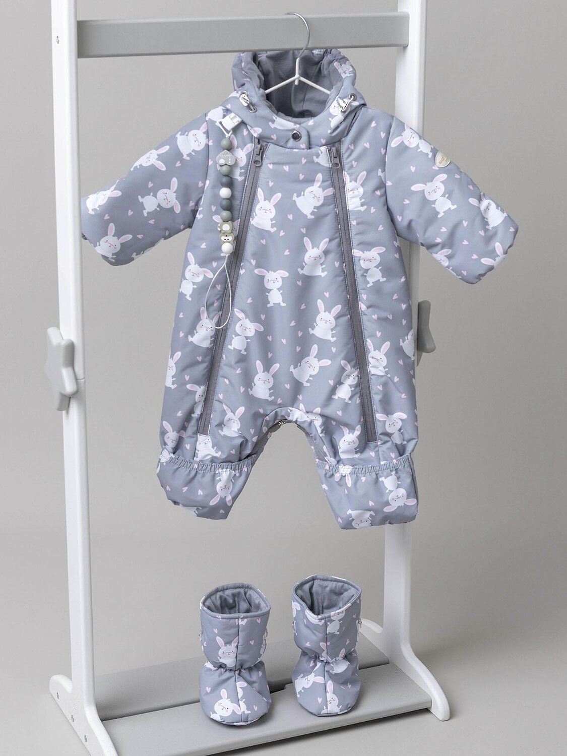 BATIK Комбинезон 580192 0262-26в-3 Серый принт