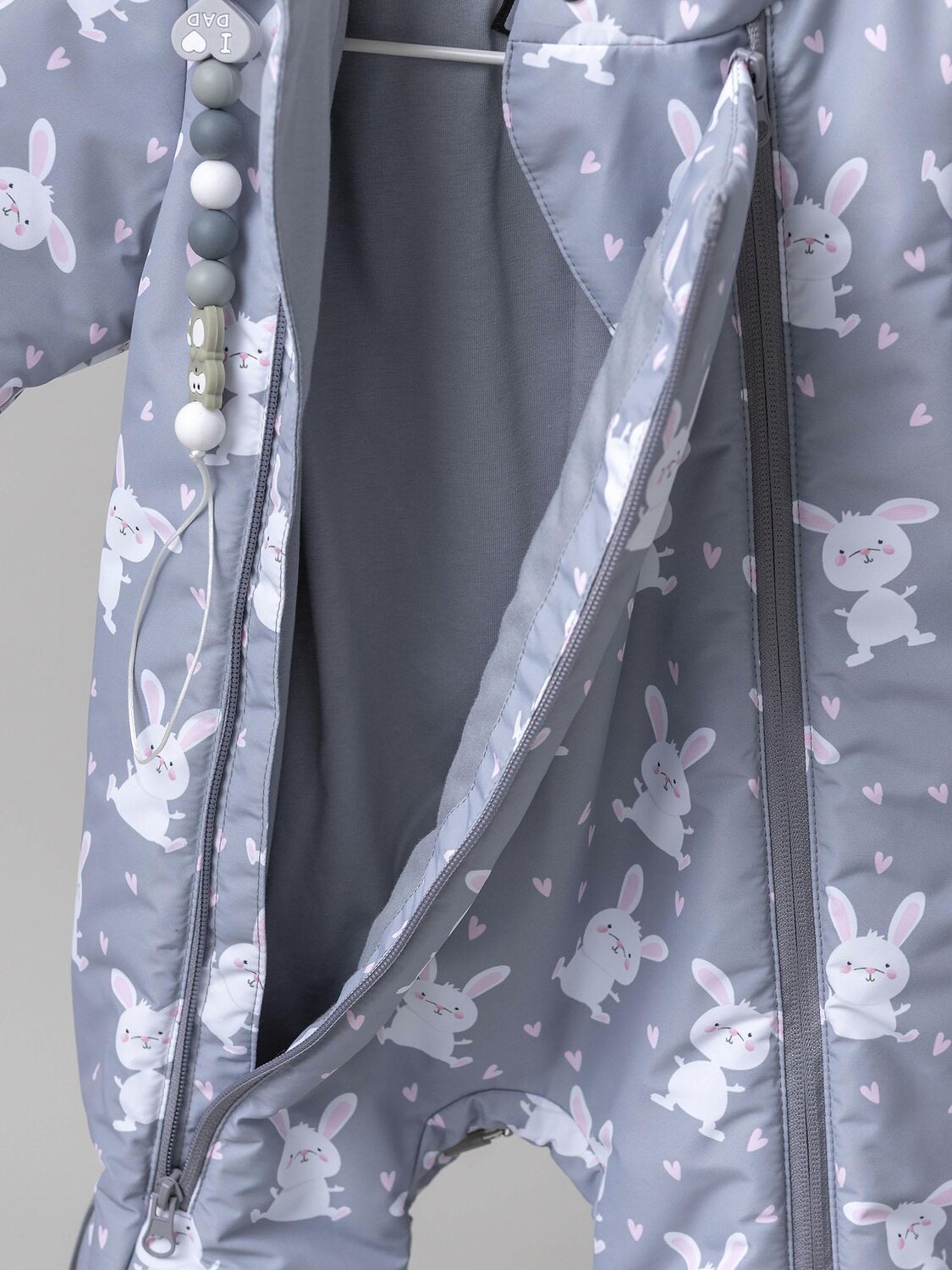 BATIK Комбинезон 580192 0262-26в-3 Серый принт