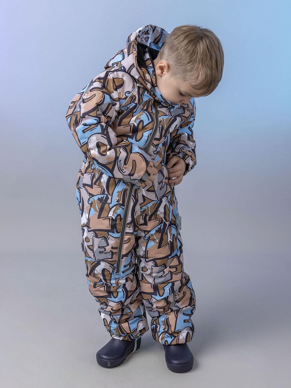 BATIK Комбинезон 580202 0264-26в-3 Принт бежевый