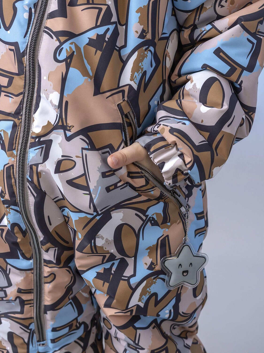 BATIK Комбинезон 580202 0264-26в-3 Принт бежевый