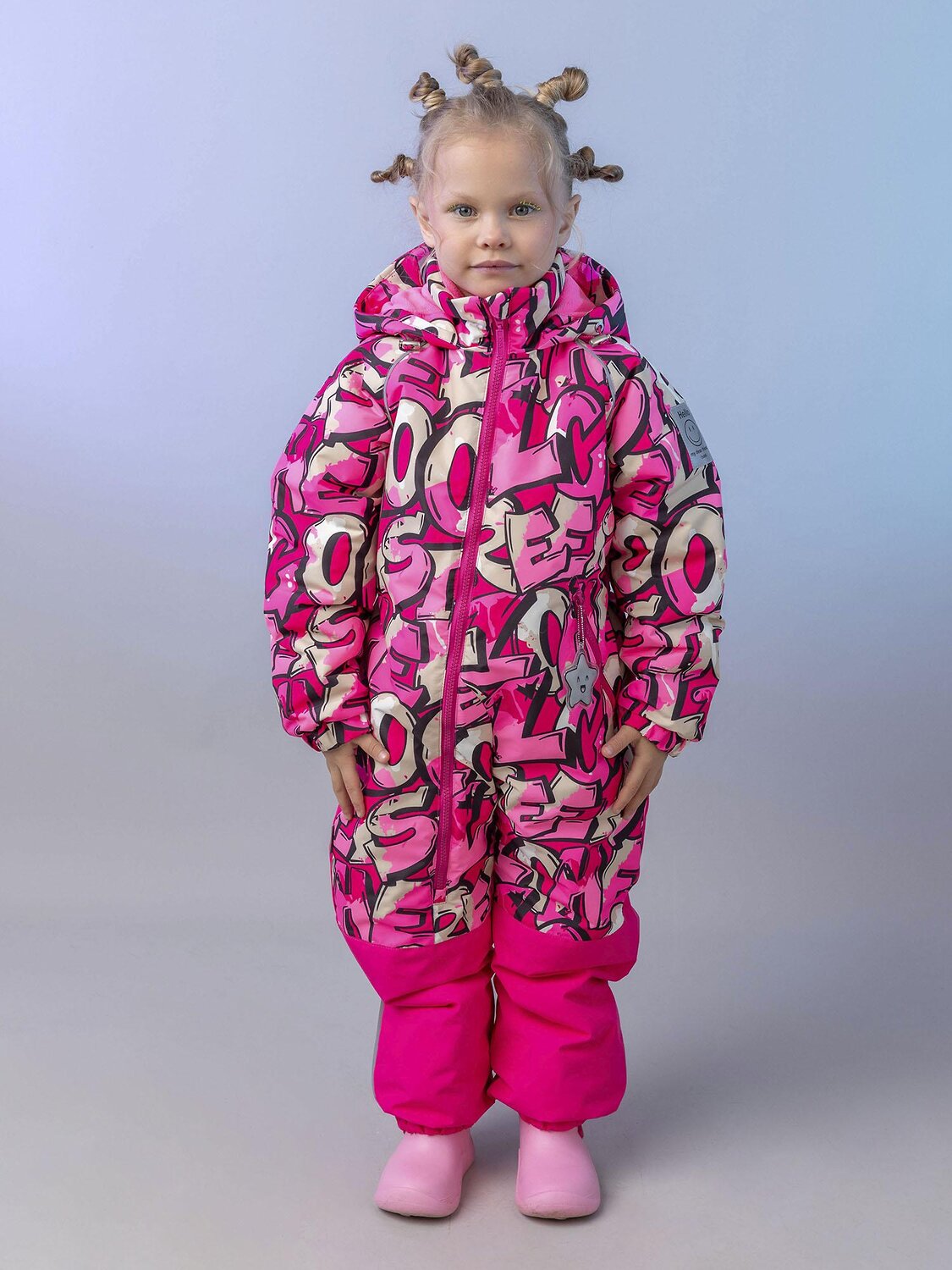 BATIK Комбинезон 580203 0264-26в-4 Принт/розовый