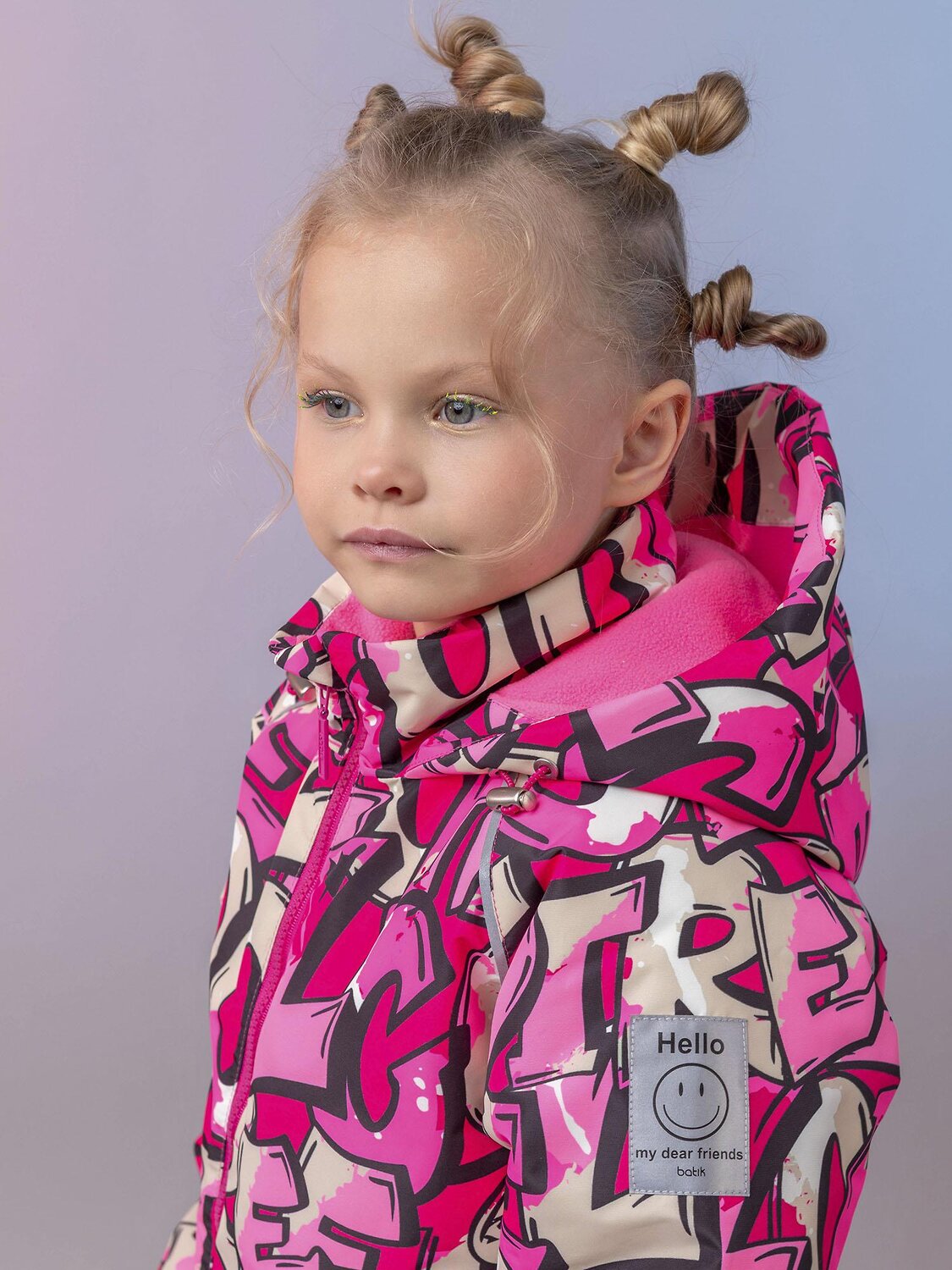 BATIK Комбинезон 580203 0264-26в-4 Принт/розовый