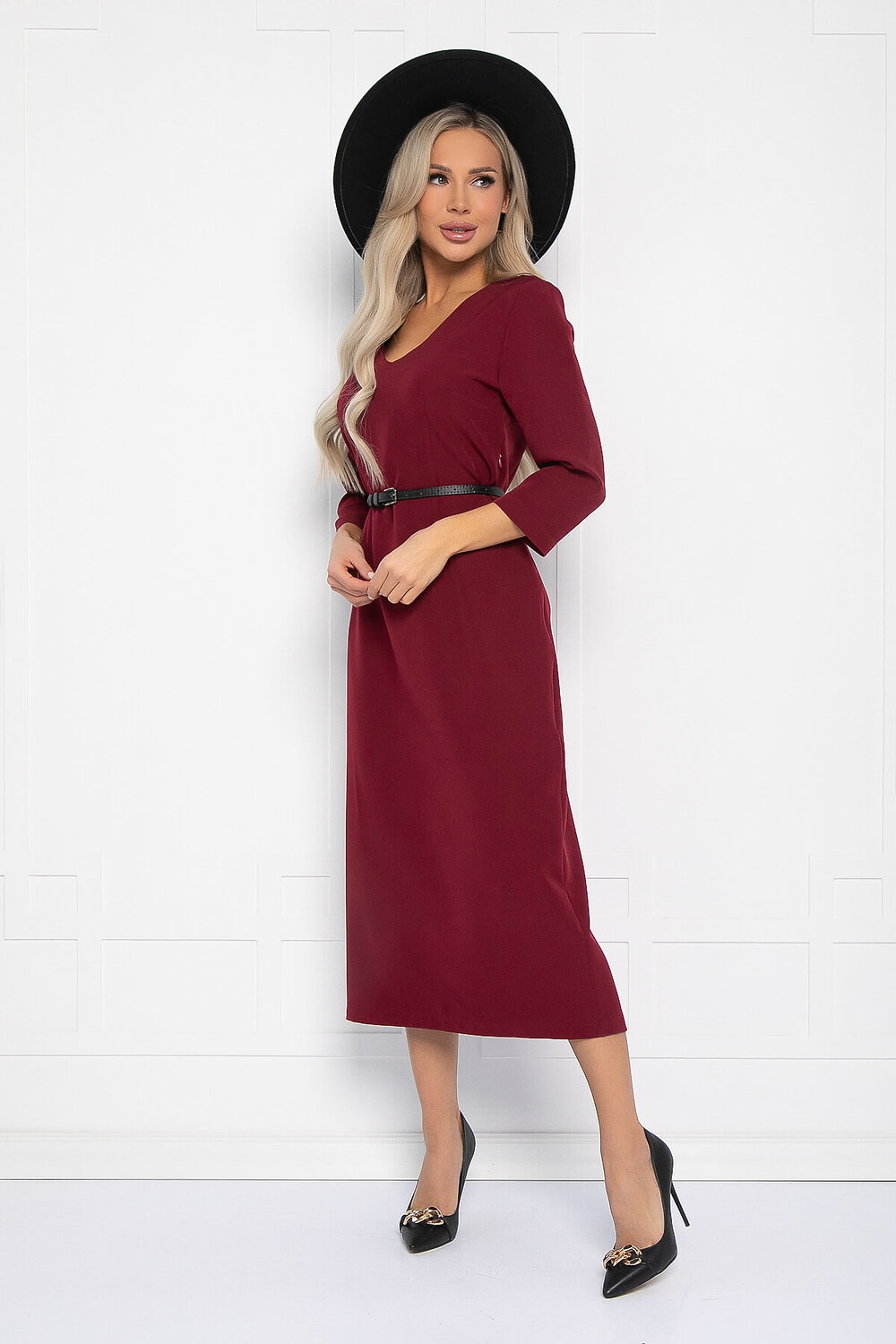 LT Collection Платье 463794 П11652 бордовый